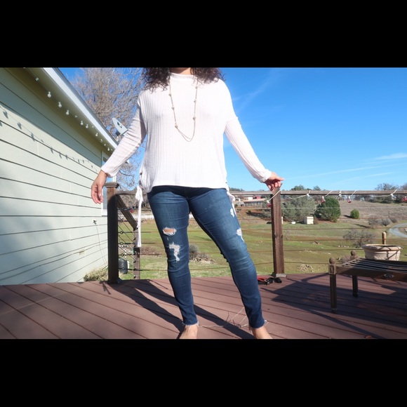 White Sweater Shirt - Picture 4 of 4